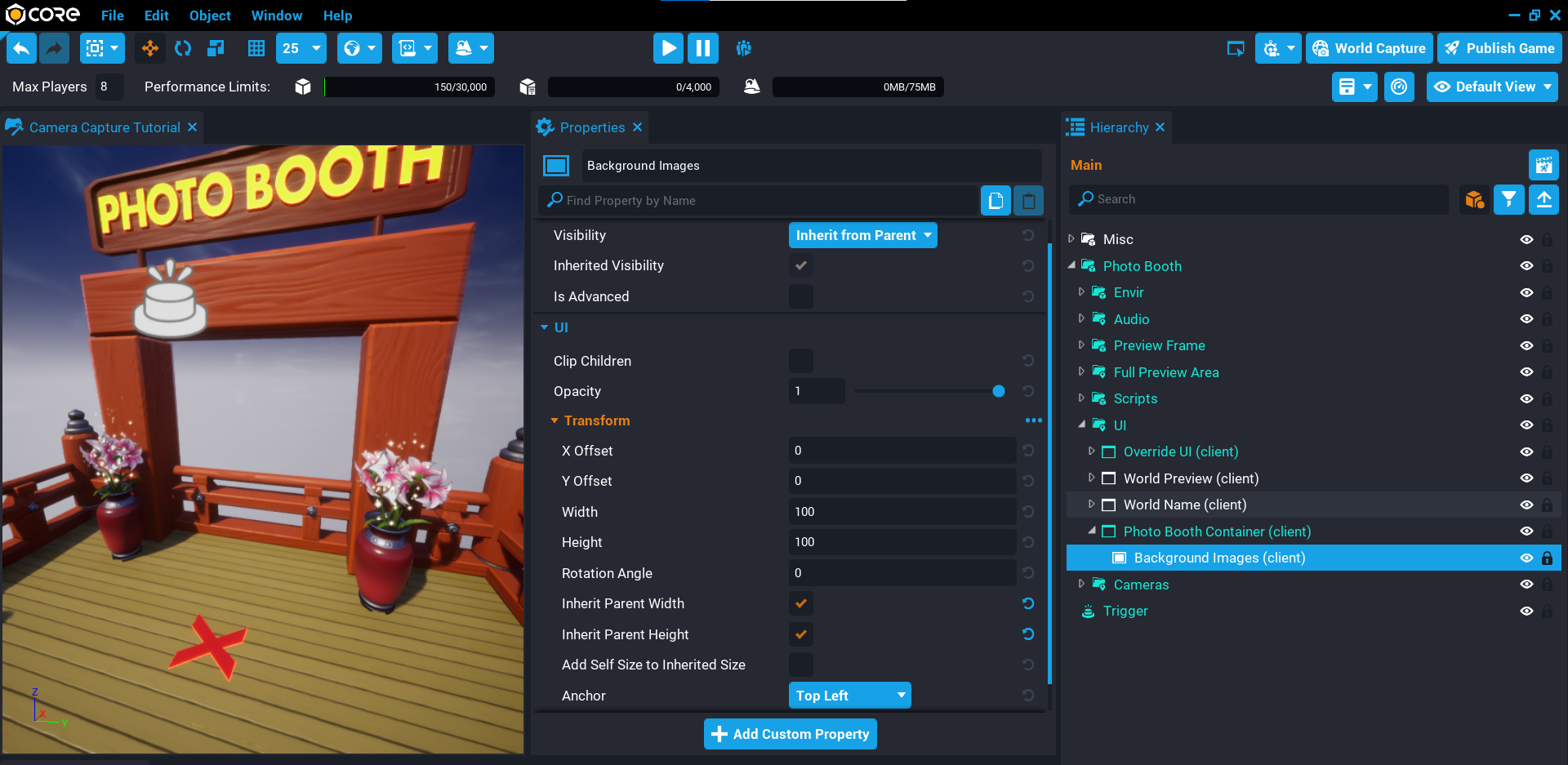 !Background Panel UI