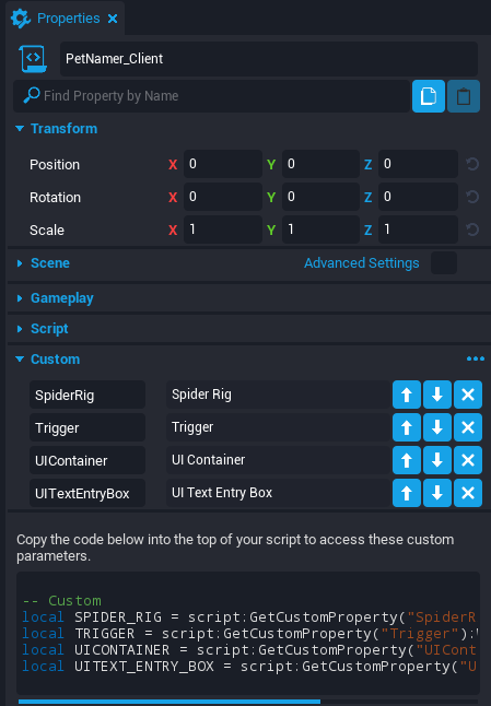 !Pet Namer Script Properties
